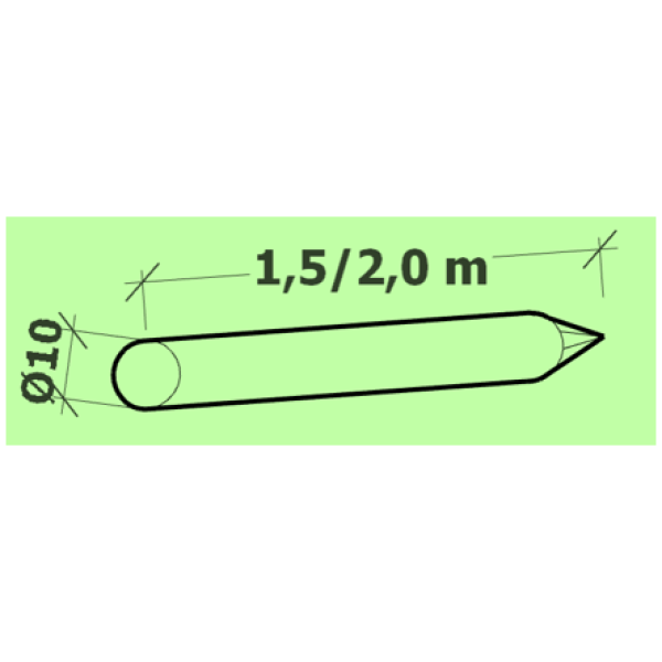 Kôl impregnovaný zašpicatený Ø 10cm