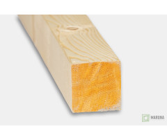 Hranol suchý hobľovaný 8cm x 8cm, zrezané fazety do 45 ̊ uhla Hranol suchý hobľovaný 8cm x 8cm, zrezané fazety do 45 ̊ uhla
