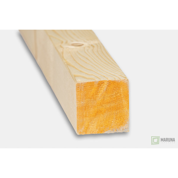 Hranol suchý hobľovaný 8cm x 8cm, zrezané fazety do 45 ̊ uhla 