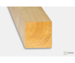Hranol suchý hobľovaný 12cm x12cm, zrezané fazety do 45 ̊ uhla Hranol suchý hobľovaný 12cm x12cm, zrezané fazety do 45 ̊ uhla
